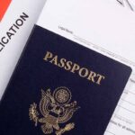 a passport and application form